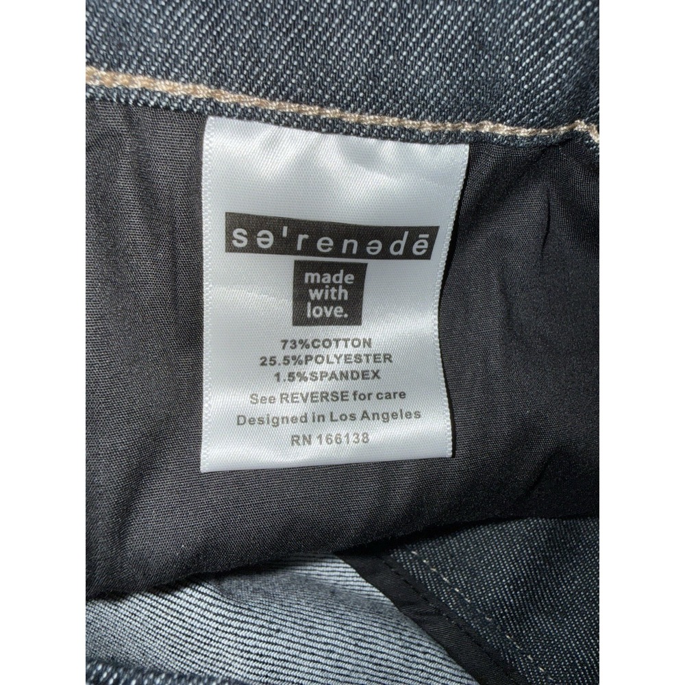 New Serenade Jeans Fitted Denim Men’s Sz 38x32 Dark Rinse Skater‎ Grunge Goth - Picture 11 of 14